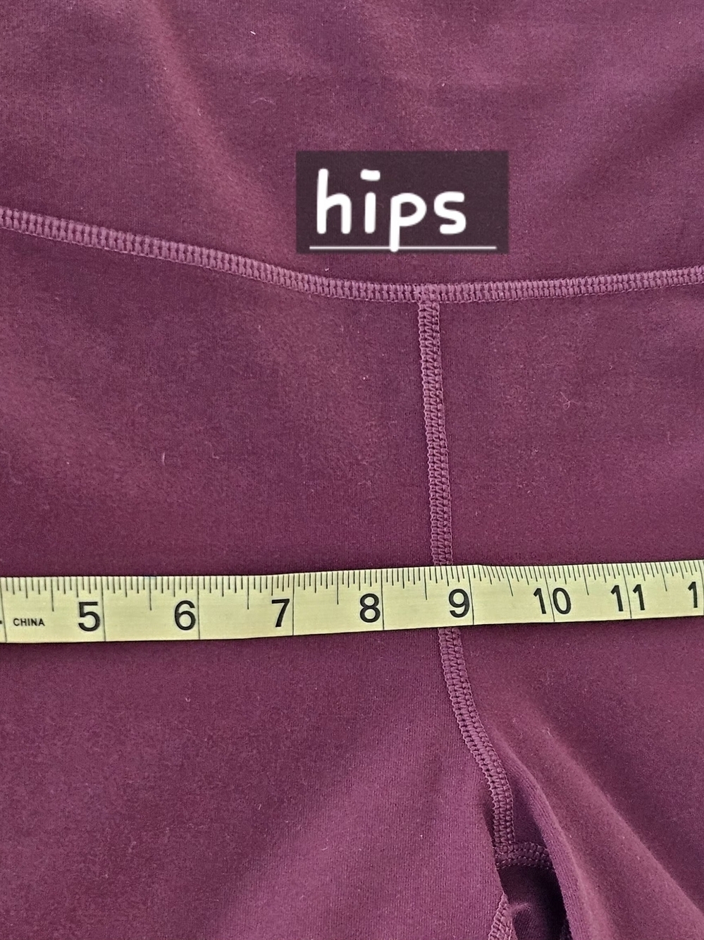 Mondetta Burgundy High Rise Moto Leggings w/ Pockets Size L - Picture 14 of 15